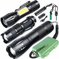 Luktura komplekts Gotel L68B 3X Tactical Flashlight Cree 784804