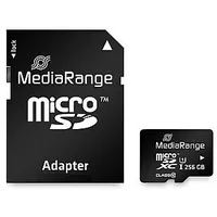 Memory Micro Sdxc 256Gb Uhs-1/W/Adapter Mr946 Mediarange 598065