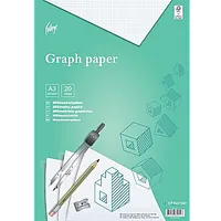 Milimetru papīrs College A3, 20 lapas 540128
