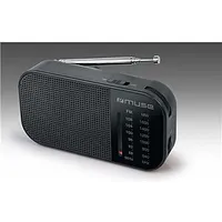 Muse M-025 R, Portable radio, Black 180000