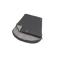 Outwell  Campion Lux Double, Sleeping Bag, 225 x 140 cm, 2 way open - auto lock, L-Shape, Dark Grey 478080