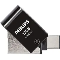 Philips Usb 3.1 / Usb-C Flash Drive Midnight black 32Gb  598198