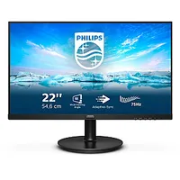 Philips V Line 222V8La/00 datora monitors 54,6 cm 21,5 collas 1920 x 1080 pikseļi Full Hd Lcd melns 421063
