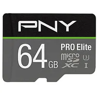 Pny Pro Elite microSDXC 64Gb  Sd adapteris 93251