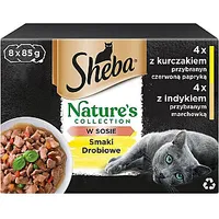 Sheba Natures Collection Poultry Flavours - mitrā kaķu barība 8X 85G 634882