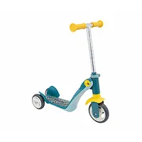 Smoby Reversible 2 in 1 Kids 4 Wheel Scooter zils, dzeltens 515545