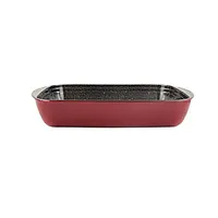 Stoneline Casserole dish 	21477 4.5 L, 40X27 cm, Borosilicate glass, Red, Dishwasher proof 314589