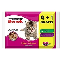 Super Benec Junior - mitrā barība kaķiem 5 x 100G 613501