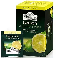 Tēja citrusaugļu Ahmad Tea LemonLime Twist, 20 gab.x2g 552599