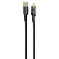 Tellur Data Cable Usb to Lightning 2.4A 100Cm Black 565019