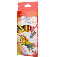 Trīsstūrveida krāsainie zīmuļi Deli Colorun Ec00300, 12 krāsas 547101