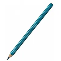 Trīsstūrveida krāsains zīmulis Faber-Castell Jumbo Grip, tirkīzzils 577271