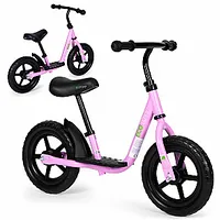 Velosipēds, līdzsvara velosipēds ar platformu bērniem, sētiņa, Eva Ecotoys riteņi, rozā 710749