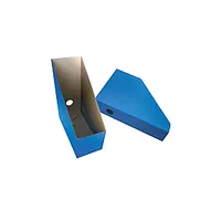 Vertikāls arhīva boks Smiltainis A4, 112Mm, kartona, zils 586128