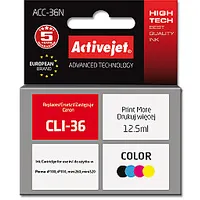 Activejet Acc-36N tinte Canon printerim Pgi-36 nomaiņa Augstākā 12,5 ml Krāsa 291007
