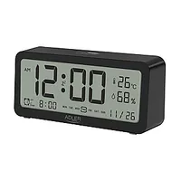 Adler Alarm Clock Ad 1195B Black, function 454213