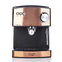 Adler Espresso coffee machine  Ad 4404Cr Pump pressure 15 bar, Built-In milk frother, Semi-Automatic, 850 W, Cooper/ black 376578