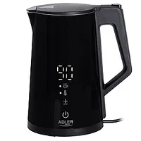 Adler Kettle Ad 1345B Electric 2200 W 1.7 L Stainless steel 360 rotational base Black 587882