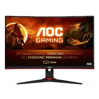 Aoc G2 C27G2Ze/Bk datora monitors 68,6 cm 27 1920 x 1080 pikseļi Full Hd Led aizmugurgaismojums Melns, sarkans 405252