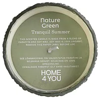 Aromātisks svečturis Nature Green H9Cm, Tranquil Summer 657067