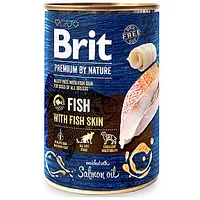 Brit Premium by Nature Fish ar zivju ādu - mitrā barība suņiem 400 g 679253