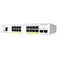 Cisco Catalyst 1000-16T-2G-L tīkla slēdzis, 16 Gigabitu Ethernet Gbe pieslēgvietas, divi augšsaites 1G Sfp porti, darbība bez ventilatora, pagarinātā ierobežotā mūža garantija C1000-16T-2G-L 681260