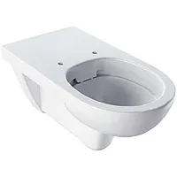 Geberit Selnova Comfort sienas tualete cilvēkiem ar kustību traucējumiem, bez apmales, garā versija 70 cm 675545