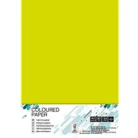 Krāsains papīrs College A4, 80G/M², 50 loksnes, Neon Yellow 548754