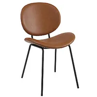 Krēsls Bari 55X49.5Xh80Cm melns/brūns 558553 601982