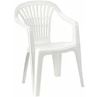 Krēsls plastmasas Lyra balts 310743