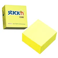 Līmlapiņu kubs Stickn 21010, 76X76Mm, 400Lapas, neona dzeltenas 549787