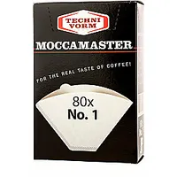 Moccamaster Vienreizējās lietošanas papīra kafijas filtri Nr.1 80 gab. 331969