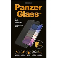 Panzerglass P2665 Screen protector Apple iPhone Xr/11 Tempered glass Black Confidentiality filter Full frame coverage Anti-Shatter film Holds the together and protects against shards in case of breakage Case Friendly  compatible wi 595564