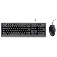 Perifērijas komplekts Trust Wired Keyboard And Mouse Set Black 567765
