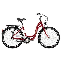 Pilsētas velosipēds Kenzel Dream Classic ar groziņu 28/3 ātr. sarkans 679375