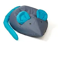 Pufa maisiņš Sako Mouse pelēkzils L 110 x 80 cm 590395