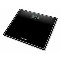 Salter  9207 Bk3R Compact Glass Electronic Bathroom Scale - Black 465511