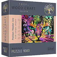 Trefl Koka puzle - Krāsains kaķis, 1000Gb 386683