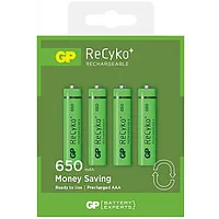 Akumulatora baterijas Gp Recyko, Aaa, Hr03, 650Mah, 4Gab/Iep 543299
