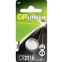 Baterija litija Gp Cr2016-C1, Dl2016, 3V, 1Gab/Iep 543291