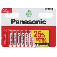 Baterijas Panasonic Red Zinc, R03Rz, Aaa, 10Gab/Iep 547571