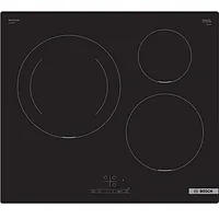 Bosch Puj611Bb5E Induction, Number of burners/cooking zones 3, Touchselect Control, Timer, Black 362829