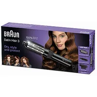 Braun Satin Hair 3 As 330 Warranty 24 months, Number of heating levels 2, Ceramic system, 400 W, Black, Blue, Lilac 502790