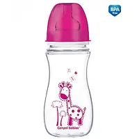 Canpol Babies Plata kakla barošanas pudelīte Easystart Colorful Animals, 300Ml, 35/205 424211