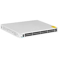 Cisco Cbs350-48T-4X-Eu tīkla slēdzis pārvaldīts Gigabit Ethernet L2/L3 10/100/1000, sudraba krāsa 595041