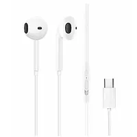 Dudao in-ear headphones with Usb Type-C connecto White 707315