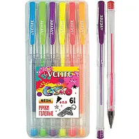 Gēla pildspalvu komplekts Cosmo Fluo 0.8Mm 6 neona krāsas 556737