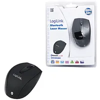 Logilink Maus Laser Bluetooth mit 5 Tasten wireless, Black, Mouse 271311