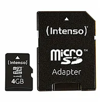 Memory Micro Sdhc 4Gb C10/W/Adapter 3413450 Intenso 87764