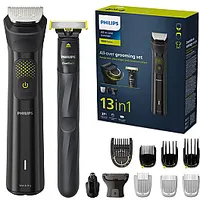 Philips Multigroom series 9000 13-In-1, Face, Hair and Body Mg9530/15, Self-Sharpening metal blades, Up to 120-Min run time 596031